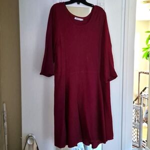 Cranberry Knit 2X Justfab Dress